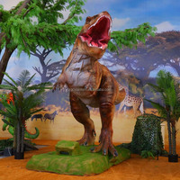 Dinosaure T-Rex animatronique de 6 m, modèle réaliste et mobile pour parcs à thème, parcs d'aventure et décoration de jardin avec options personnalisables