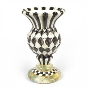 Nouveau modèle arrivée noir et blanc couleur Unique fantaisie concepteur Antique fleurs Pots de jardin et jardinière approvisionnement au meilleur prix - Product Image 1