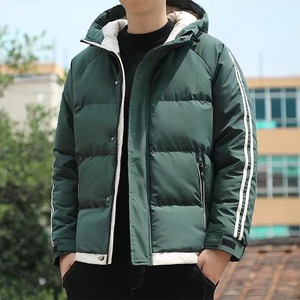 Men's New Winter Warm Thickened Casual <b>Hooded</b> Japanese and Korean Trendy Youth Puffer Cotton-<b>padded</b> men's <b>jackets</b> - Product Image 1