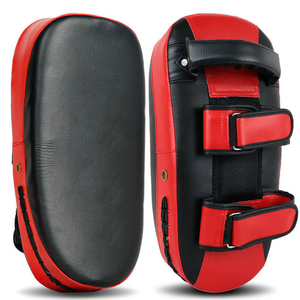 Manoplas de boxeo curvadas hechas de cuero Target Boxing Pads Training Focus Pads Kick Boxing Maui Thai MMA Protector bucal Guantes DE BOXEO - Product Image 3