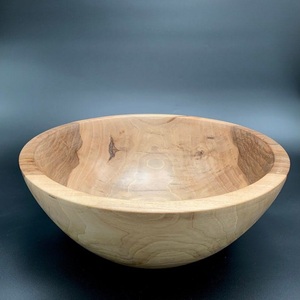 Bol à salade en bois de style bohème moderne fabriqué à la main de haute qualité poli pour servir des nouilles à soupe ustensiles de cuisine en corne sculptée - Product Image 1