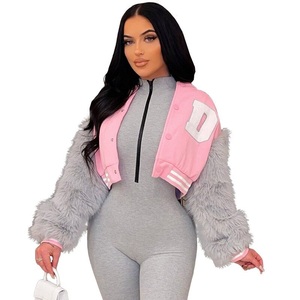 Oem Custom Logo Design Superior Quality Fashion Baseball Uniform Discharge Printing Varsity Jacket Stand Collar Men - Product Image 4