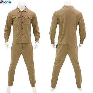 Ensemble de survêtement décontracté pour homme en deux pièces avec logo personnalisé, nouveau pantalon de survêtement avec impression en relief, vêtements de sport pour homme, streetwear - Product Image 3