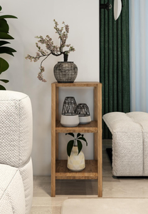 3-Tier Wooden Corner Shelf Decorative Side Table Plant Stand & <b>Storage</b> <b>Unit</b> - Product Image 4