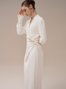 เสื้อผ้าสตรีผ้าใยสังเคราะห์ผ้าสแปนเด็กซ์ทำจากไหมญี่ปุ่นอุปกรณ์เสริมดอกไม้สายรัดสวรรค์250ซม. สไตล์ผู้หญิงขาวแบรนด์ท้องถิ่น - Product Image 2