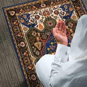 Alfombra de Oración Islámica: Decoración de Mezquita con Patrones, Regalo Espiritual, Alfombra Impresa, Alfombra Suave con Pelo Largo - Product Image 2