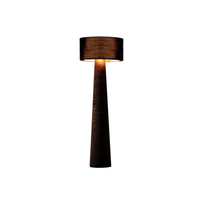 Lampe sur pied LED au design moderne et élégant, ampoule G9, matériau en papier mâché, jaune, à intensité variable, écologique, haute luminosité, respectueuse des yeux