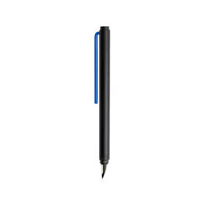 Design della penna stilografica In alluminio graveex In italia con pennino blu a forma di Clip con Logo medio e personalizzato ideale per regalo promozionale