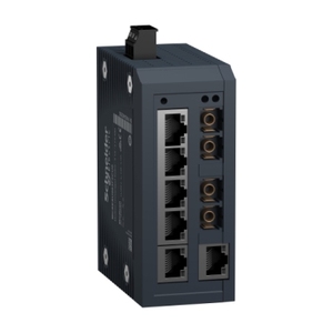 Switch di rete Schneider Electric MCSESU083F2CU0 Modicon 6+2 porte non gestite per configurazione standard in rame - Product Image 1