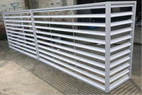 Panneau à lamelles en aluminium résistant au sel pour balcon côtier, protection solaire extérieure avec ventilation naturelle et protection quotidienne de l'intimité