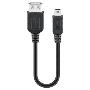 Cable de Datos USB ICOC MUSB AF 002 Negro de 0.2m, Modelo 95006 - Product Image 1