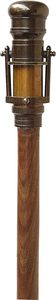 Bastón de caminar telescópico de madera para coleccionistas, con mango de latón estilo marino, bastón rústico. - Product Image 6