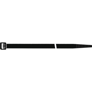 SAPISELCO - Bridas para Cables de Poliamida 6.6 Negras de 360 mm de Largo y 7.5 mm de Ancho, 100 Unidades por Bolsa, Accesorios para la Gestión de Cables - Product Image 1