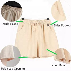 Pantalones cortos deportivos personalizados para mujer, Shorts con cintura elástica, en oferta - Product Image 2