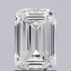 Diamants de laboratoire taille émeraude IGI 1,6 ct, clarté H VS1, diamants CVD créés en laboratoire, paire pour boucles d'oreilles de mariage, cadeau d'anniversaire - Product Image 1