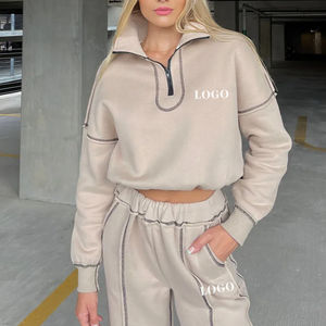 Streetwear Oversized Heavy Cotton Pullover Tracksuit Set <b>Hoodie</b> and Sweatpants - Product Image 3
