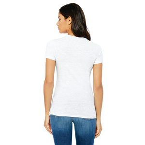Haute Qualité Personnalisé t Shirt Avec Logo O Cou 100% Coton Slim Fit T Shirt Femme - Product Image 3