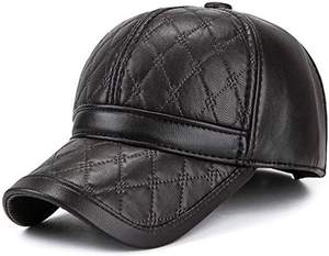 Vente chaude mode porter chapeau en cuir 100% cuir de chèvre personnalisé unisexe Baseball imperméable original chapeaux en cuir - Product Image 3