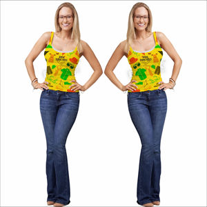 Débardeur athlétique pour femme en tissu de coton respirant pour le yoga et le fitness, idéal pour l'été - Product Image 3