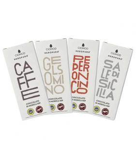 Hecho en Italia Mínimo Cacao 50% Jazmín Sin gluten Lactos Vegan PGI 100g Modica Jazmín Barra de chocolate - Product Image 5