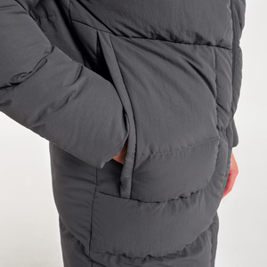 Latest Style Lightweight Windproof <b>Canvas</b> Puffer Jacket for Men Custom Made Logo Printing Stand Collar Polyester Fabric Winter - Product Image 5