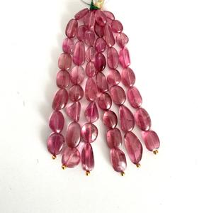 ลูกปัดรูเบลไลต์ธรรมชาติทรงกลม 6 เส้น สำหรับทำเครื่องประดับอัญมณีชั้นดี - Product Image 1