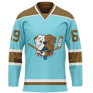 Camiseta de hockey sobre hielo de entrenamiento de equipo de hombres de alta calidad, uniformes deportivos personalizados, aparejos, sarga, ropa de hockey sobre hielo - Product Image 2