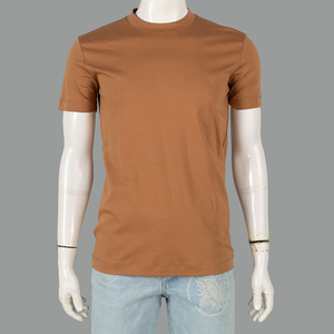 เสื้อยืดคุณภาพสูงแบบเรียบๆ ปรับแต่งได้ ขายดี พร้อมโลโก้ เสื้อยืดลำลองผ้าฝ้ายสำหรับผู้ชาย - Product Image 2