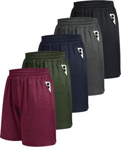 กางเกงขาสั้นเล่นกีฬาแบบลำลองสำหรับผู้ชายกางเกงขาสั้นเล่นยิมแบบแห้งเร็วมีกระเป๋าผ้าโพลีเอสเตอร์ระบายอากาศได้เอวต่ำกำหนดโลโก้สไตล์สตรีทวินเทจ - Product Image 1