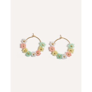 Orecchini a Cerchio alla Moda Cucocuca YHS E01 con Perline Miyuki e Cordoncino in Acciaio Inossidabile, 4 Opzioni Multicolore per Uso Quotidiano, Spedizione UE in 48 Ore - Product Image 5