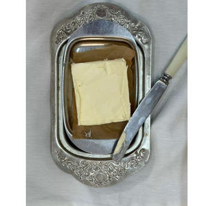 Boîte à beurre multifonction en acier inoxydable écologique plaqué argent pour une utilisation en cuisine - Product Image 1