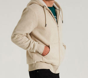Diseña tu propio invierno de alta calidad Nuevo estilo Cantidad a granel Cremallera Hombres Sudaderas con capucha - Product Image 3
