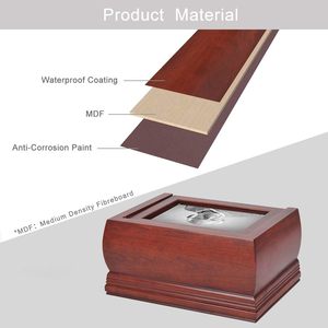 Wood Urns <b>for</b> <b>Ashes</b> Adult Male/Female,Professional Wooden Unr <b>for</b> Human <b>Ashes</b>,Decorative and Crematory Urn - Product Image 4