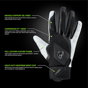 โหลดถุงมือเบสบอลตีด้วยหนัง cabretta 100% พรีเมี่ยมถุงมือตีลูกซอฟต์บอลสำหรับผู้ใหญ่และเยาวชน - Product Image 3