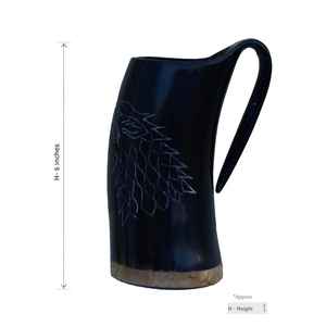 Tasse en corne de buffle de qualité supérieure, verres rustiques naturels faits à la main, tasse durable écologique, idéale pour le café, le thé, les cadeaux de whisky - Product Image 4