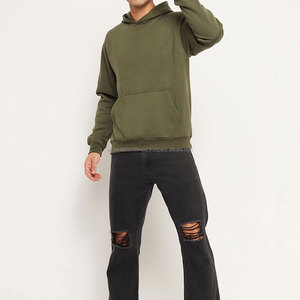 เสื้อฮู้ดดี้ผ้าฝ้ายหนา 500gsm แบบสั่งทำโลโก้ได้ จำนวนมาก ไซส์ใหญ่พิเศษ สำหรับผู้ชาย สไตล์ลำลอง - Product Image 6