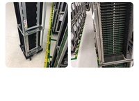 Porte-revues PCB Board chariot de manutention Mobile StainlessSteel 4-Caster SMT Magazine Trolley petite voiture de chiffre d'affaires