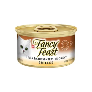 Kat-ina Fan-cy fea-st murni alami seaass udang makanan kucing basah 10 Pak, 2 oz nampan