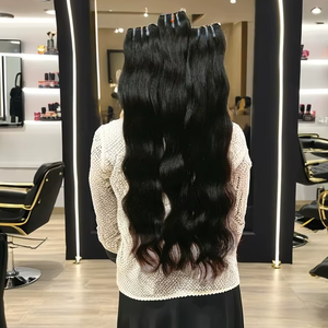 ¿2024 Venta caliente remy cabello humano que teje? Cabello lacio remy virgen de un donador, tejido - Product Image 1