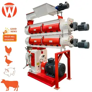 Automatic SZLH series 5t/h rabbit chicken feed pellet maker machine for manufacturing animal feed