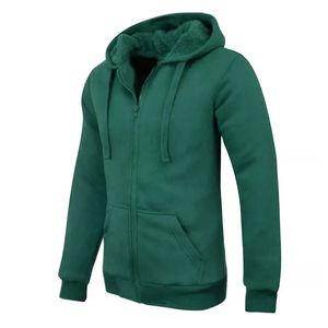 Men's Full <b>Zip</b> Winter Hooded Sweatshirts with <b>Pocket</b> Customizable Logo Design Plain Dyed <b>Hoodies</b> for US Men Printed Pattern - Product Image 2