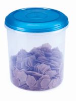 Ensemble de contenants en plastique Alfa PP, écologiques, de qualité alimentaire, grande capacité, transparents, multi-usages, avec couvercle en PP sûr, pour la maison