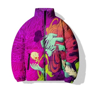 Nouvelle veste d'hiver pour hommes sublimation 3D personnalisée OEM vente en gros veste à glissière pour hommes fabricant de veste bouffante tendance - Product Image 6