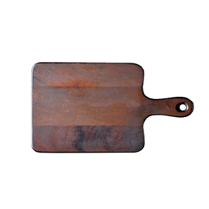 Tabla de cortar y cortar de madera de Acacia de Color con acabado quemado de madera Natural con mango para uso en hoteles Regalos de madera de excelente calidad - Product Image 4