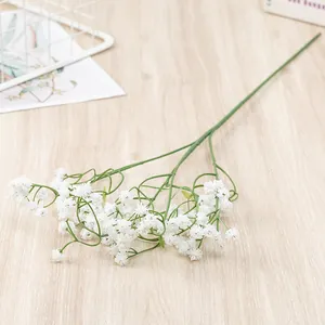 Soft plastic artificial gypsophila wedding decoration Hand artificial flower babysbreath bouquet plastic