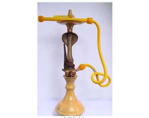 Farida Giant Exotic Snake Shisha Unique Metal Brass <b>Resin</b> Hookah Free Lacquer Mirror Technics Wholesale Type Pattern Hookah Hose - Product Image 4