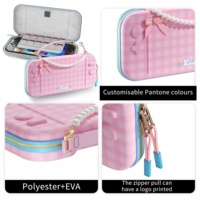 Étui de voyage personnalisé pour Nintendo Switch 2 / 1 / OLED, série Lolita Cat, en EVA rigide avec fermeture éclair, antichoc, sac de rangement protecteur