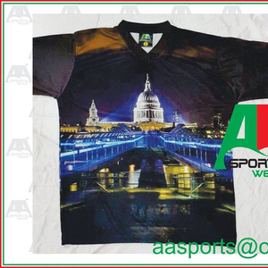 T-shirt décontracté pour hommes en jersey d'élasthanne en coton T-shirt à manches longues avec broderie personnalisée et teinture par immersion T-shirt imprimé de vraies photos avec le dernier logo - Product Image 2