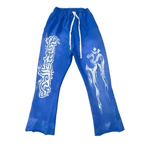 Conjunto Deportivo de Dos Piezas Estilo Urbano, Lavado Ácido, Sudadera con Capucha Desgastada, Estilo Informal - Product Image 3