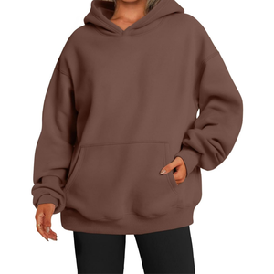 Sudadera con capucha de lana de algodón 100% para mujer, alta calidad, HeavyGSM, transpirable, cómoda, superventas, estampado bordado, Invierno - Product Image 1